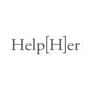 Help[H]er Sticker - charcoal