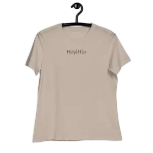 Help[H]er Tee Shirt - charcoal logo